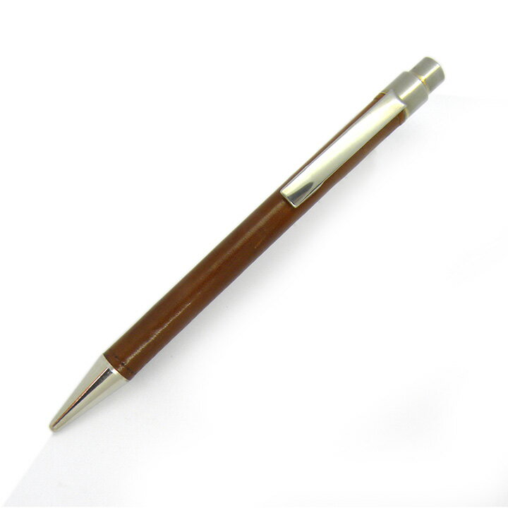 Rakuten - アイグナー ボールペン レザー ブラウン ノック式 革巻き AIGNER 筆記具 文房具 ブランド【中古】【ネコポス配送】