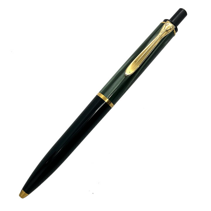 ペリカン ボールペン クラシック K200 ノック式 マーブルグリーン Pelikan 筆記用具 筆記具 文房具 ブランド【中古】【ネコポス配送】