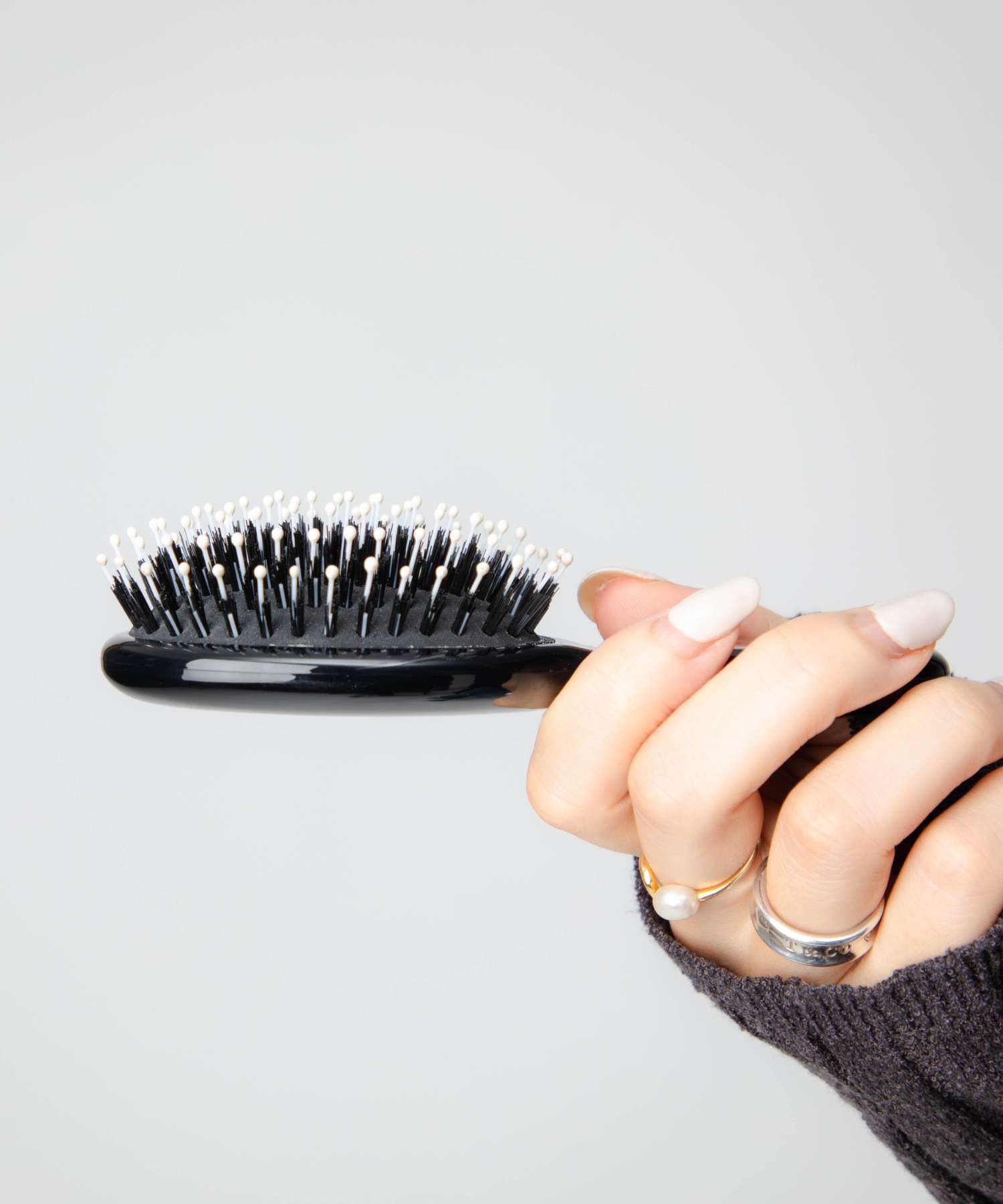 アレクサンドルドゥパリ ヘアブラシ アレクサンドルドゥパリ ALEXANDRE DE PARIS NBRS-50045 ヘアブラシ レディース HAIR BRUSH ブラッシング くし コーム 櫛 シンプル ミニブラシ 髪 髪の毛 マッサージ ギフト プレゼント 旅行 トラベル お祝い 記念 14cm エス ブロス プヌー セクシー ブラック