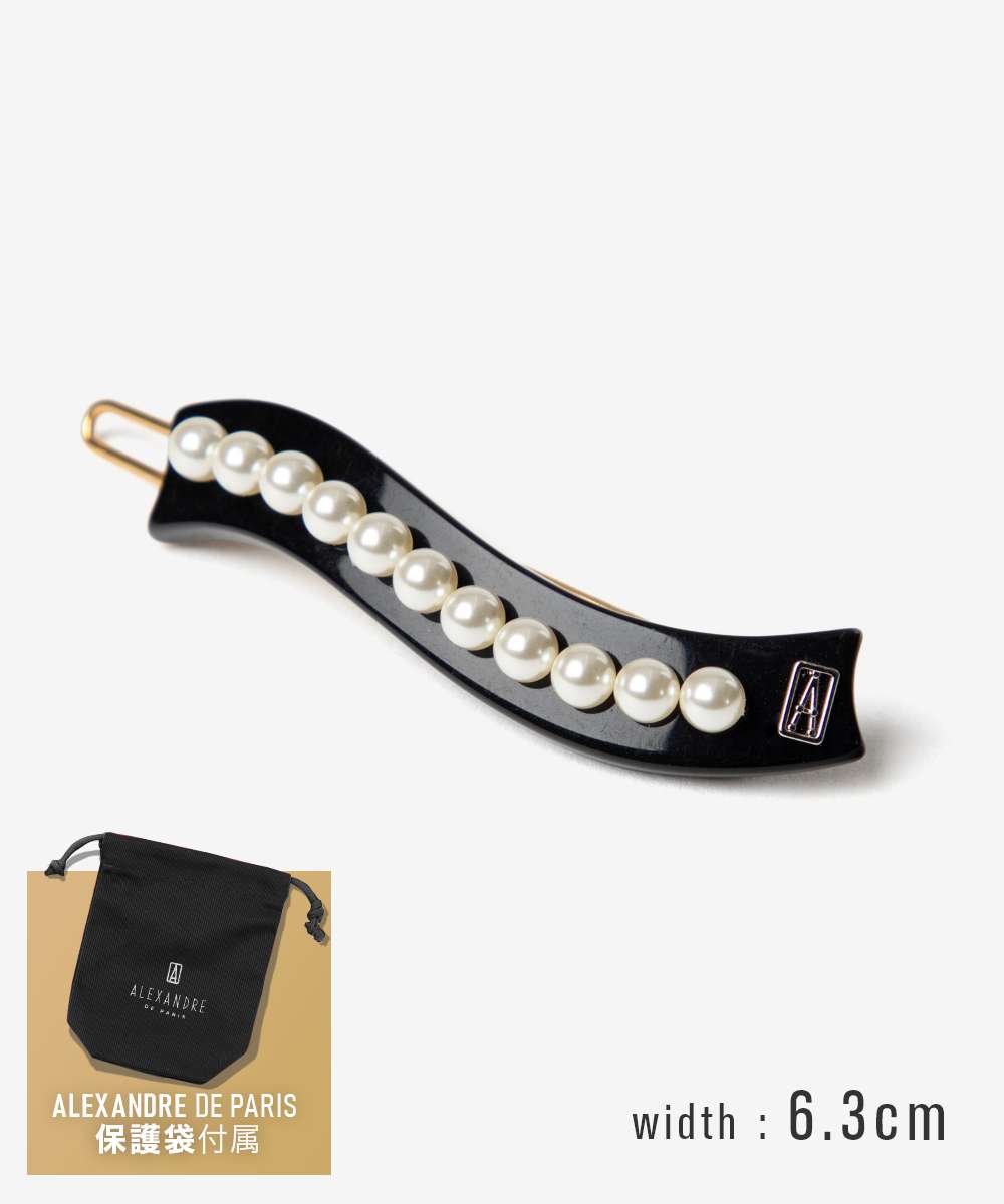 アレクサンドルドゥパリ ALEXANDRE DE PARIS TIMELESS タイムレス LES PERLES PASSY BARRETTE TIGE-BOU..
