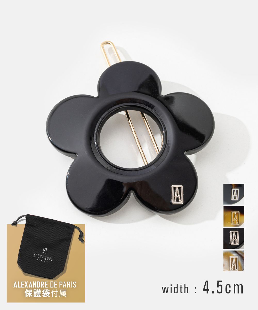 アレクサンドルドゥパリ ALEXANDRE DE PARIS TIMELESS タイムレス バレッタ ボールピン 5cm ATB-18291-03 バレッタ レディース ヘアアクセサリー BARRETTE TIGE BOULE FLEUR CLASSIQUES SAINT PAUL