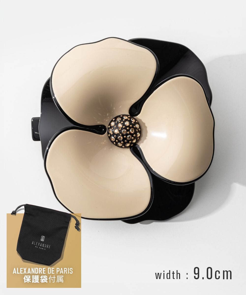 Rakuten - アレクサンドルドゥパリ ALEXANDRE DE PARIS TIMELESS タイムレス カメリア バレッタ AA8-12285-02 レディース ヘアアクセサリー