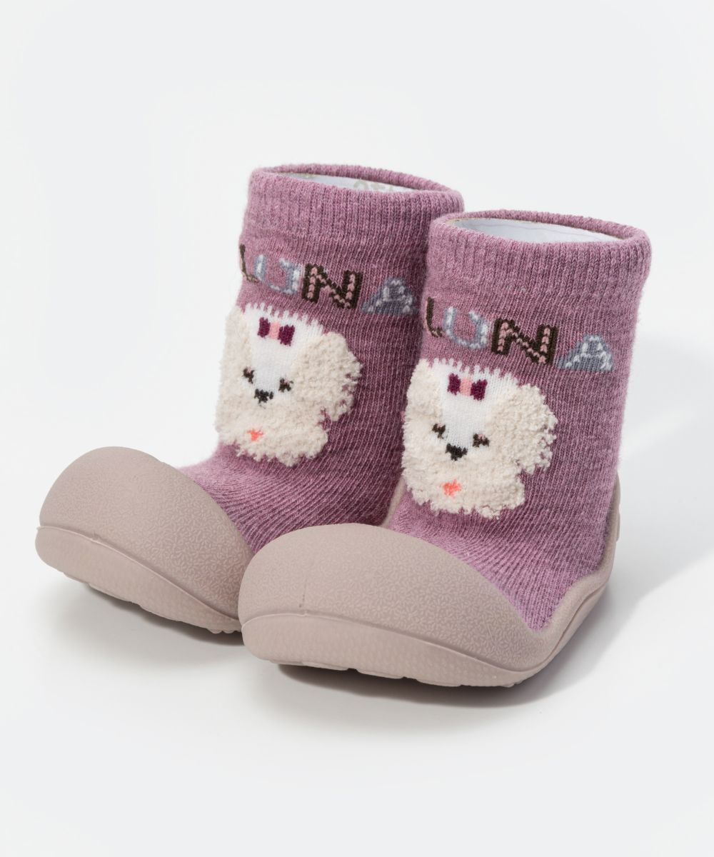 アティパス ATTIPAS LLUNA ベビーシューズ キッズ ソックスシューズ ルナ 出産祝い ファーストシューズ 靴 プレゼント ギフト 赤ちゃん お祝い トレーニングシューズ ベビー靴 女の子 男の子 よちよち歩き ベビー用品 ルームシューズ パープル 10.8〜13.5cm