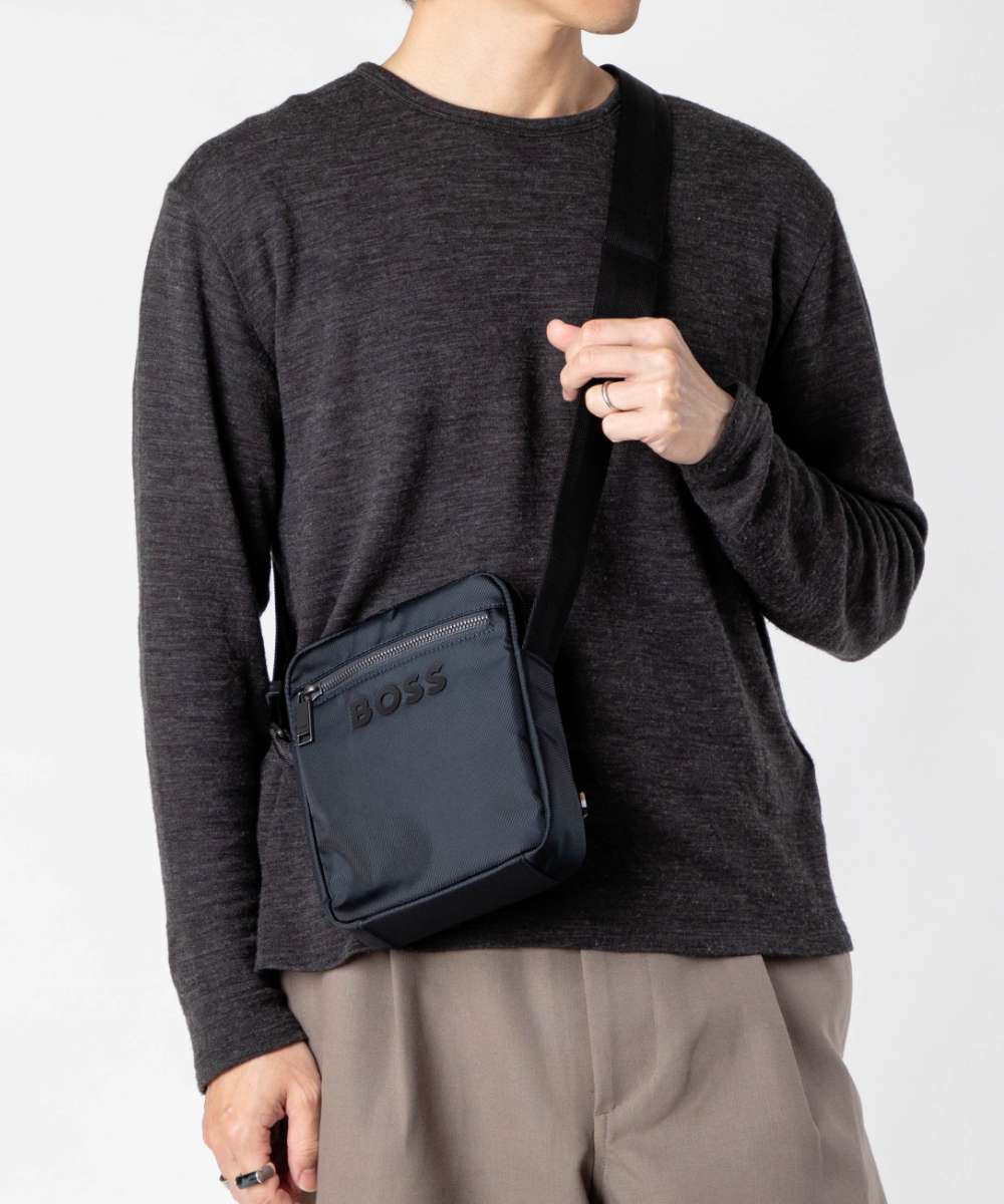 Rakuten - ヒューゴボス HUGO BOSS Catch 3.0 cross body キャッチ 3.0 クロスボディバッグ 50511961 ショルダーバッグ ロゴ メンズ バッグ CATCH_3.0_NS_ZIP