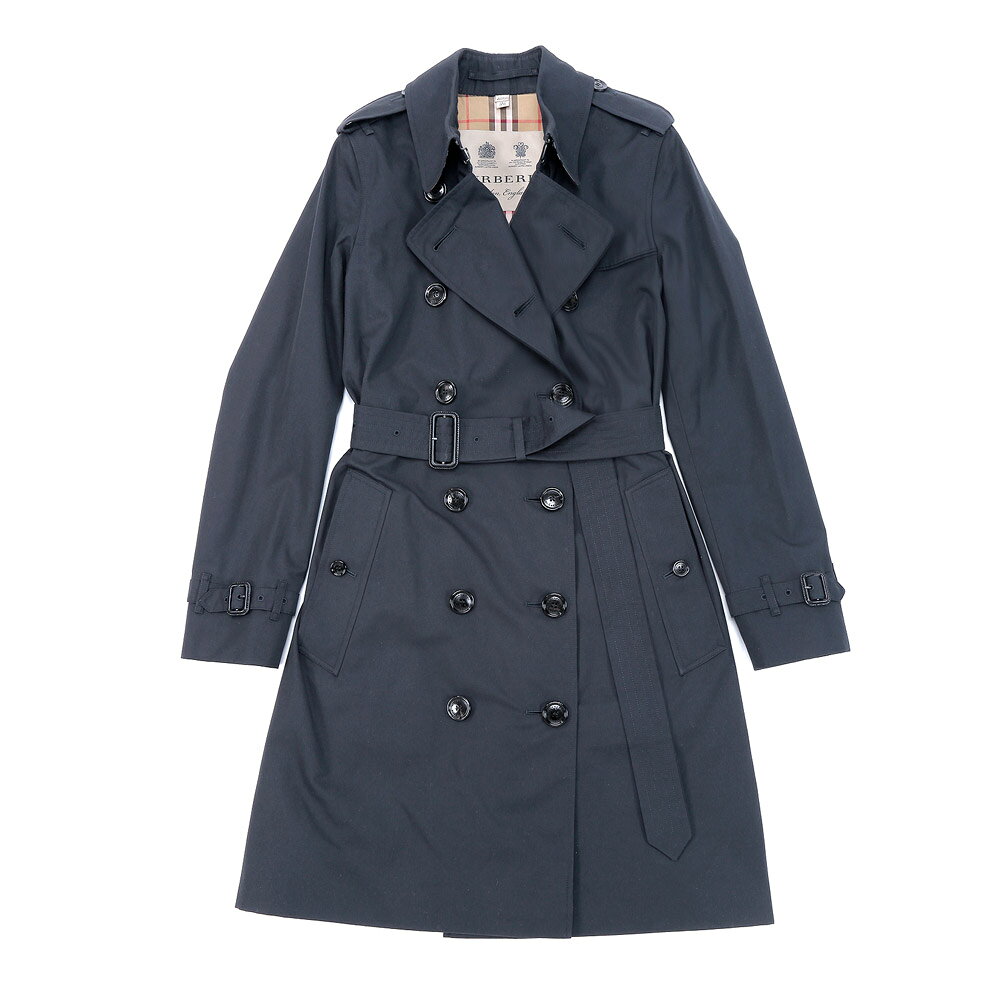 バーバリー BURBERRY トレンチコート レディース ケンジントン KENSINGTON スプリングコート 秋冬 ジャケット ミッドレングス ヘリテージ ハニー/ミッドナイト 4-10(UKサイズ) 40733711 40733731 プレゼント