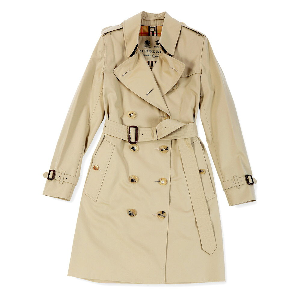 バーバリー BURBERRY トレンチコート レディース ケンジントン KENSINGTON スプリングコート 秋冬 ジャケット ミッドレングス ヘリテージ ハニー/ミッドナイト 4-10(UKサイズ) 40733711 40733731 プレゼント