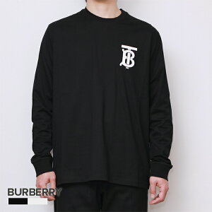 バーバリー BURBERRY Tシャツ メンズ ロンT トップス ロングTシャツ ロングスリーブ モノグラム ブラック 長袖 綿100% ブラック ホワイト XS S M L 80245991 80246001 ギフト プレゼント