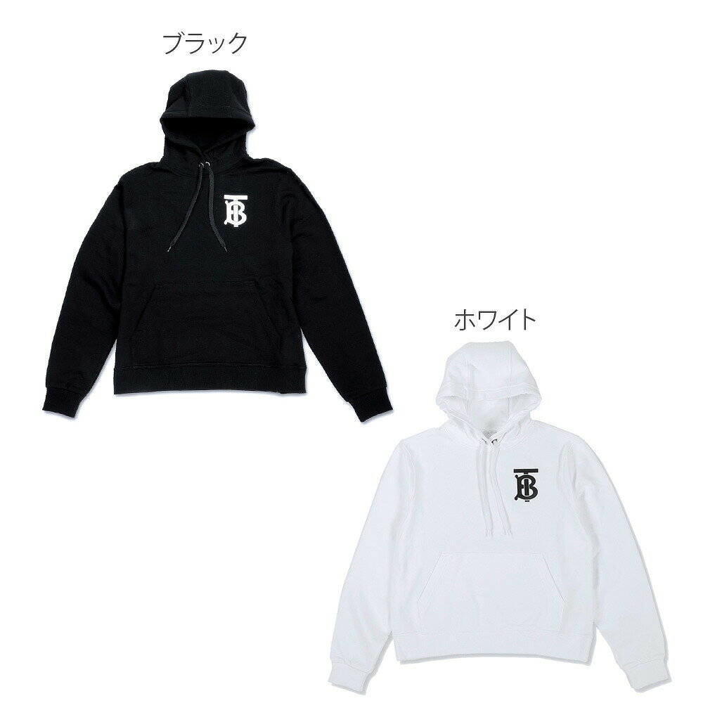 バーバリー BURBERRY パーカー レディース LONDON TB フーディー トップス スウェット ブラック ホワイト X ublanc-10007046 UBLANC サンプル画像3