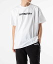 バーバリー トップス メンズ バーバリー BURBERRY 8055309 Tシャツ メンズ トップス 半袖 コットン クルーネック カットソー ロゴプリント クルーネック 白 カジュアル オーバーサイズ HARRISTON ホワイト XS S M L XL