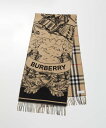 バーバリー BURBERRY 8073768 マフラー メンズ カシミア リバーシブルスカーフ フリンジ ストール ロゴ ジャカード織 おしゃれ プレゼント ギフト 贈り物 シンプル 誕生日 記念 お祝い 秋冬 防寒 GALLANT KNIGHT SCARF アーカイブベージュ