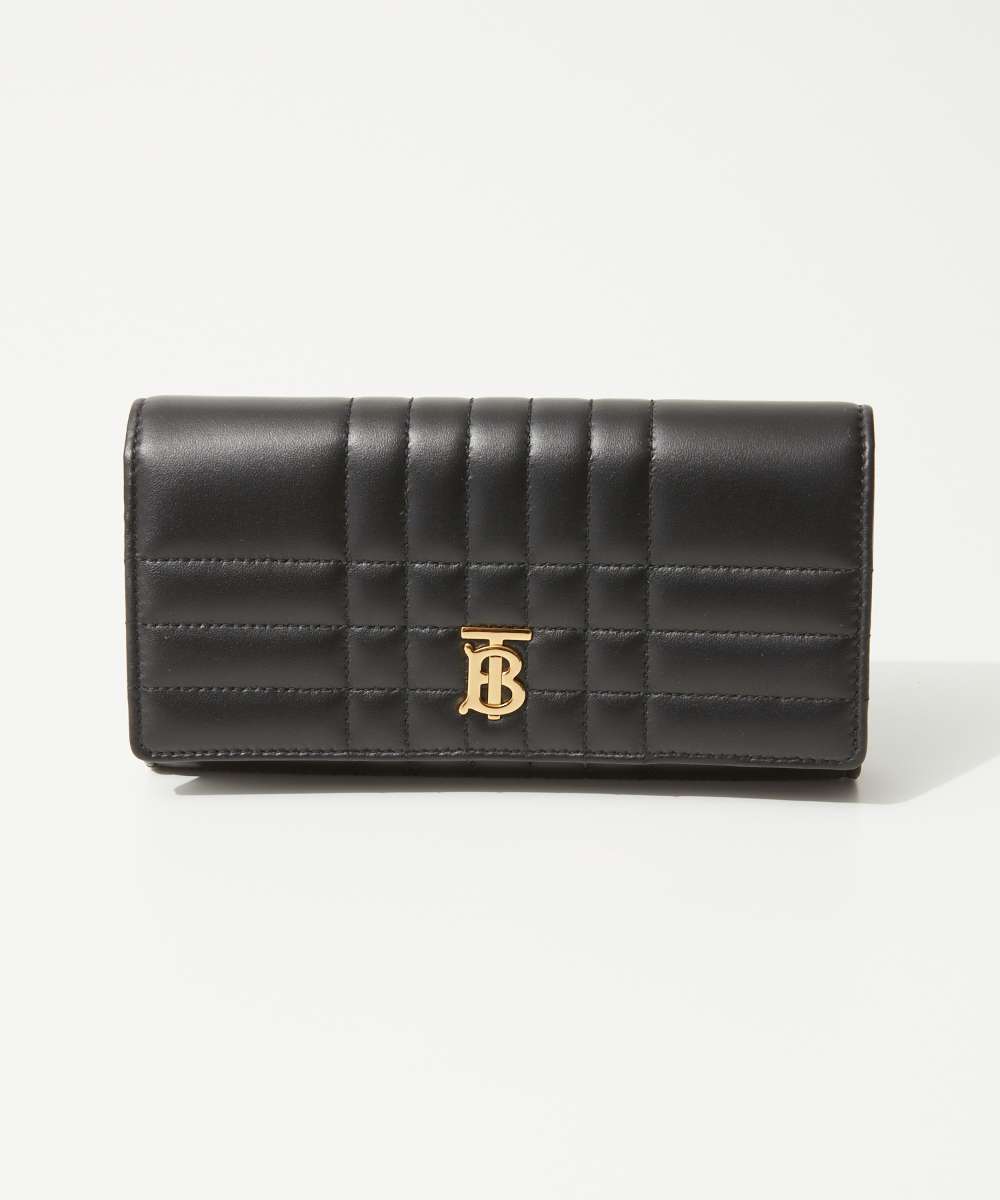 バーバリー 長財布 レディース バーバリー BURBERRY 8062339 長財布 LS LOLA WALLET QXC レディース 財布 ロングウォレット ローラ TBロゴ キルティング コンチネンタル プレゼント ギフト お祝い 記念 ブラック×ライトゴールド