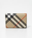バーバリー BURBERRY MS FLINT BIN 8091911 A2021 メンズ ファッション カードケース カードホルダー チェック 折りたたみ フ...