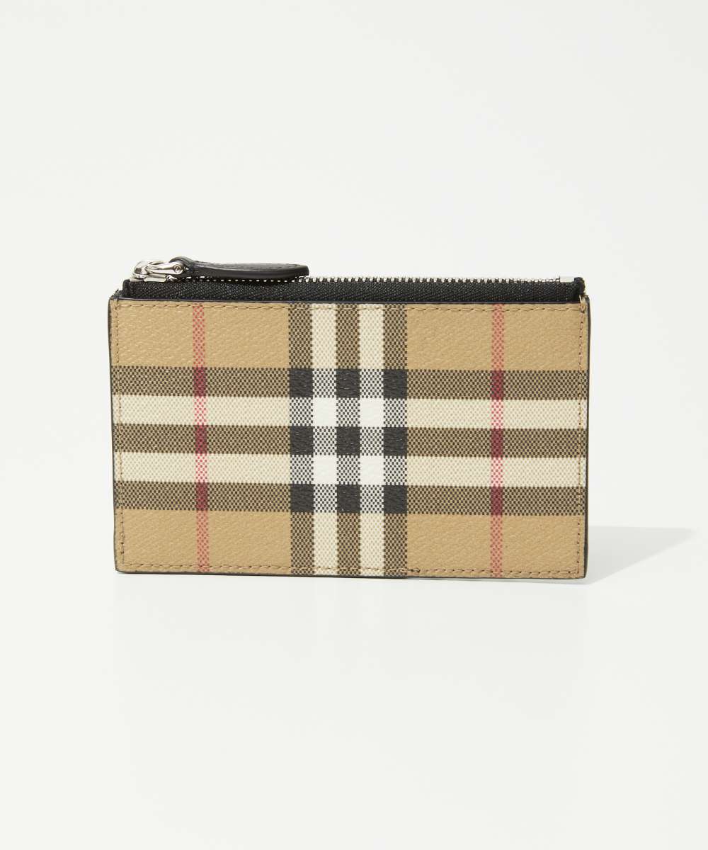 バーバリー BURBERRY 8084166 カードケース メンズ カードホルダー ヴィンテージチェック フラグメントケース ビジネス パスケース 通勤 通学 コンパクト ギフト A7026 アーカイブベージュ