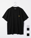 カーハート トップス メンズ カーハート Carhartt I026391 Tシャツ メンズ トップス 半袖 ショートスリーブ チェイス カジュアル クルーネック S/S CHASE T-SHIRT シンプル ルーズフィット コットン ロゴ プレゼント ギフト お出かけ 00FXX 00HXX ブラック ホワイト XS S M L XL XXL