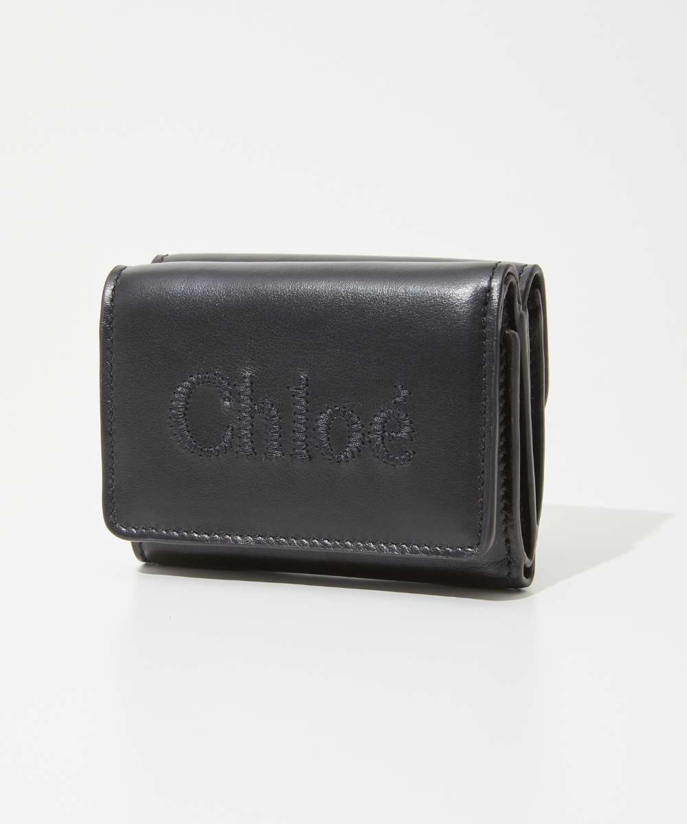 クロエ 財布（レディース） クロエ Chloe CHLOE SENSE CHC23AP875I10 レディース 財布 三つ折り財布 ミニ ウォレット ミニ財布 ロゴ 刺繍 レザー 小銭入れ付き プレゼント お祝い 記念 コンパクトブランド 財布 ウォッレット さいふ