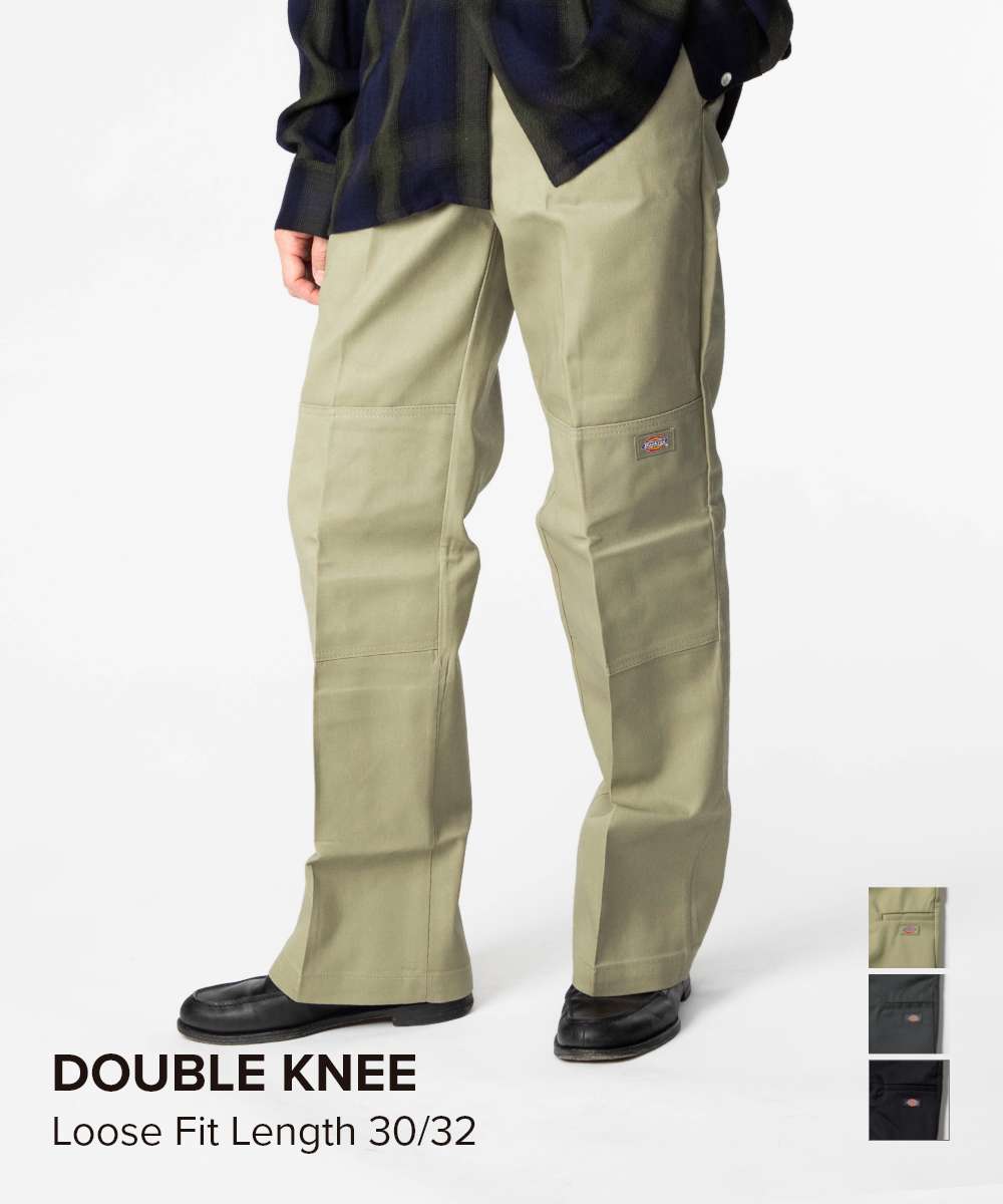 Dickiesダブルニー 38×32 Dickies（ディッキーズ） ダブルニーワークパンツ ルーズフィット