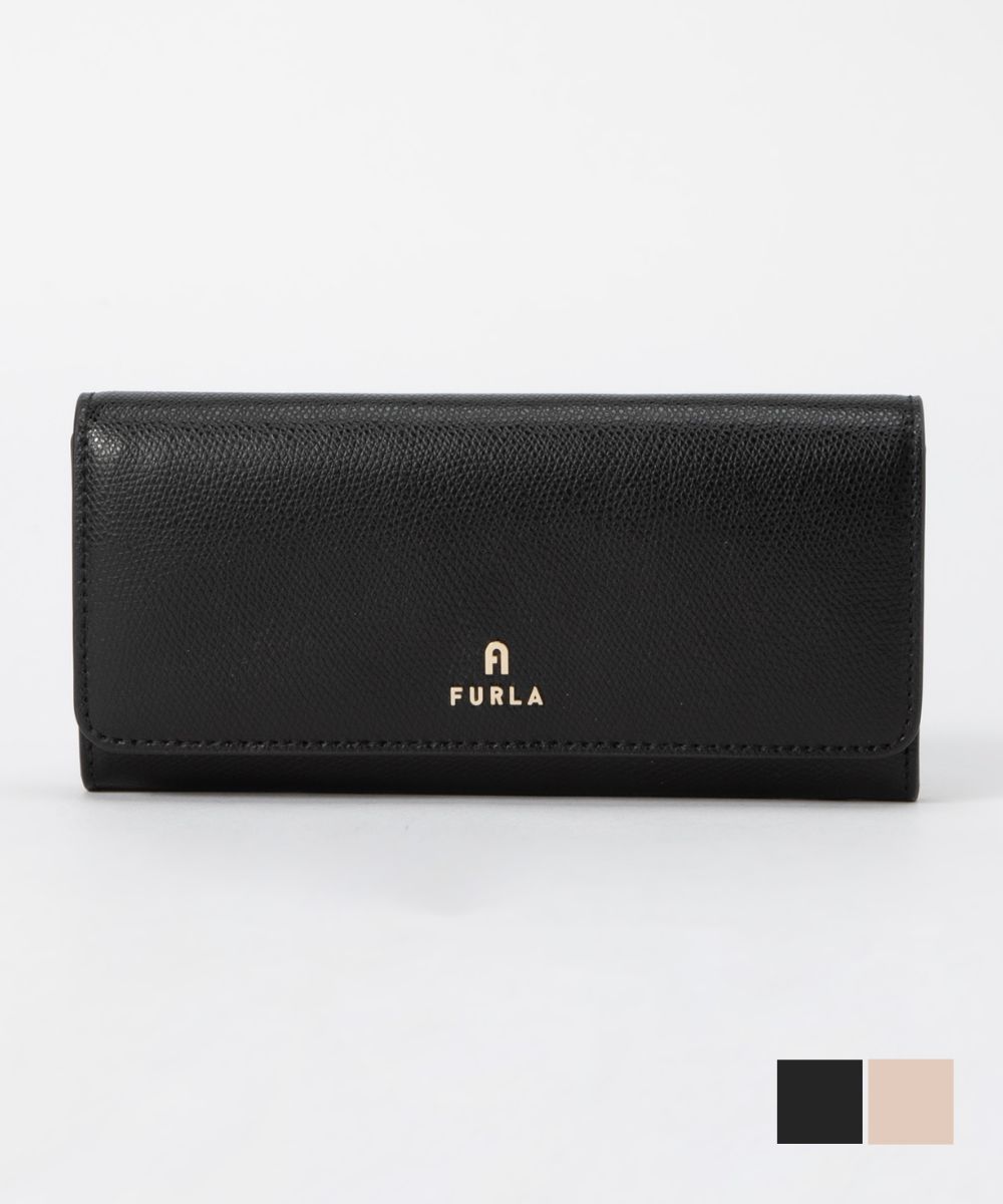 フルラ 革長財布 レディース フルラ FURLA WP00324 ARE000 長財布 カメリア レディース 財布 レザー ロングウォレット 本革 ロゴ シンプル ギフト プレゼント ブランド おしゃれ お祝い CAMELIA CONTINENTAL WALLET SLIM ブラック ベージュ