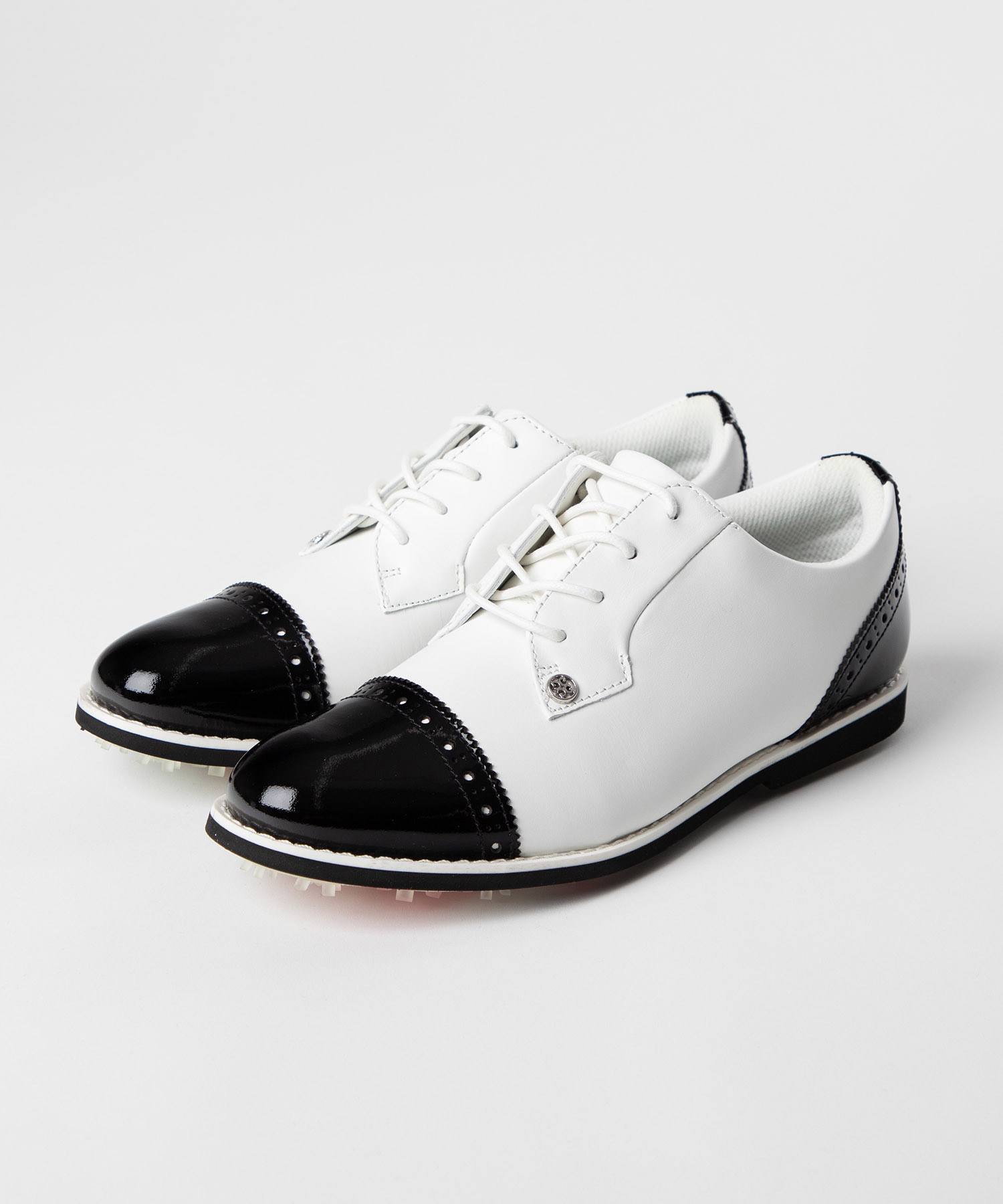 ジーフォア G/FORE G4LC20EF04 シューズ CAP TOE GALLIVANTER レディース ゴルフ雑貨 キャップトゥ ギャリヴァンター ゴルフシューズ スニーカー レザー レースアップ 快適性 ジーフォー G FORE サポート スノー×オニキス 23.5〜25.5cm