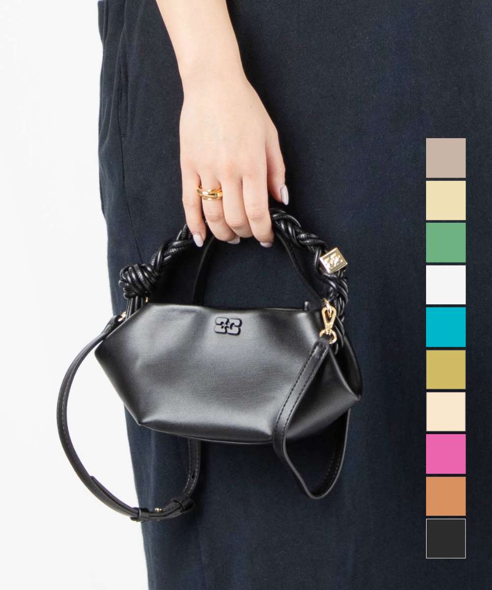 Rakuten - ガニー GANNI GANNI BOU BAG MINI レディース バック ハンドバッグ ボウバッグ ミニ 2way ショルダーバッグ