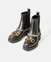 グッチ GUCCI 670393 17K10 ブーツ レディース シューズ チェルシーブーツ ウィメンズ チェーン付き ローヒール レザー ホースビット ラグジ...