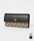 グッチ GUCCI 456116 17WAG 長財布 レディース 財布 GG マーモント コンチネンタル ウォレット レザー ロングウォレット ロゴ ダブルG プレゼント ブランド おしゃれ ギフト お祝い 記念 GG MARMONT CONTINENTAL WALLET ブラック×ベージュ ダスティピンク×ベージュ