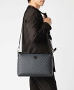 グッチ GUCCI 792084 92THN ショルダーバッグ CROSSBODY BAGS T.GG SUPR/AZAL. メンズ バッグ インターロッキングG付き ラージ クロスボディ GGスプリーム キャンバス レザー カジュアル ロゴ ギフト プレゼント ブラック