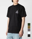 ハフ HUF SET TT S/S TEE TS01953 メンズ トップス Tシャツ 半袖 カットソー ロゴ トライアングル ワンポイント カジュアル シンプル 春夏 コットン 綿 ストリート スケーター スケボー ブランド アメリカ ティーシャツ