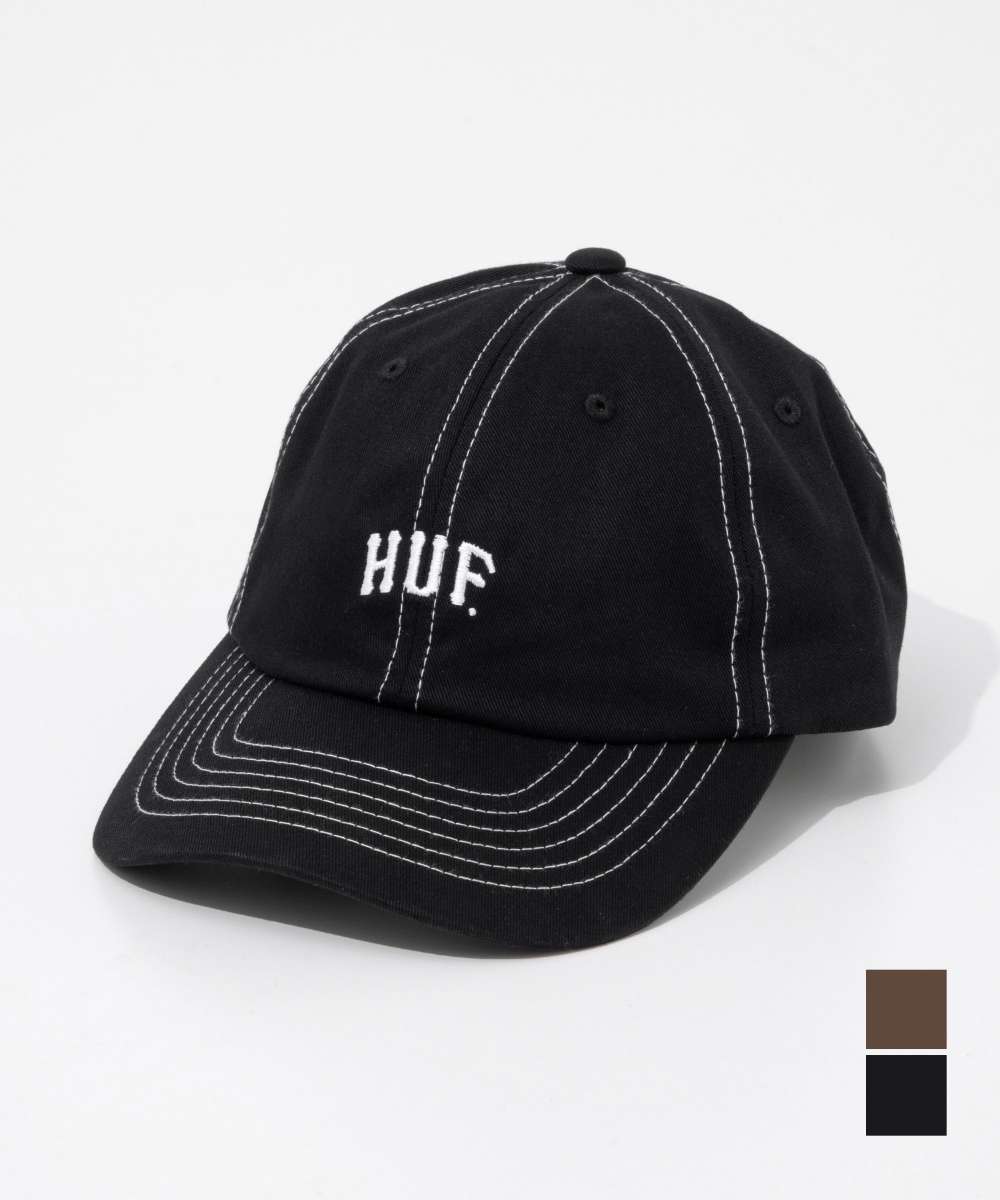 Rakuten - ハフ HUF ARCH LOGO 6 PANEL CV HAT アーチ ロゴ シックスパネル カーブバイザー ハット HT00896 キャップ ロゴ メンズ レディース 帽子