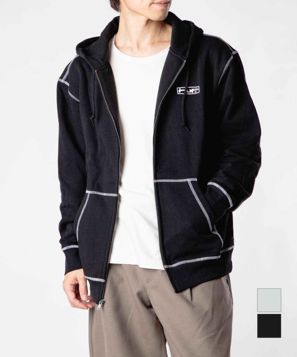Rakuten - ハフ HUF STRETCH F/Z HOODIE ストレッチフルジップ フーディー PF00756 パーカー ジップアップ ロゴ メンズ レディース トップス