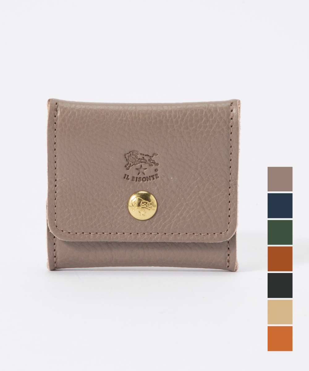 イル ビゾンテ IL BISONTE SCP020 PV0004 小銭入れ C0774 メンズ レディース 財布 コインケース 無地 カードケース レザー 本革...