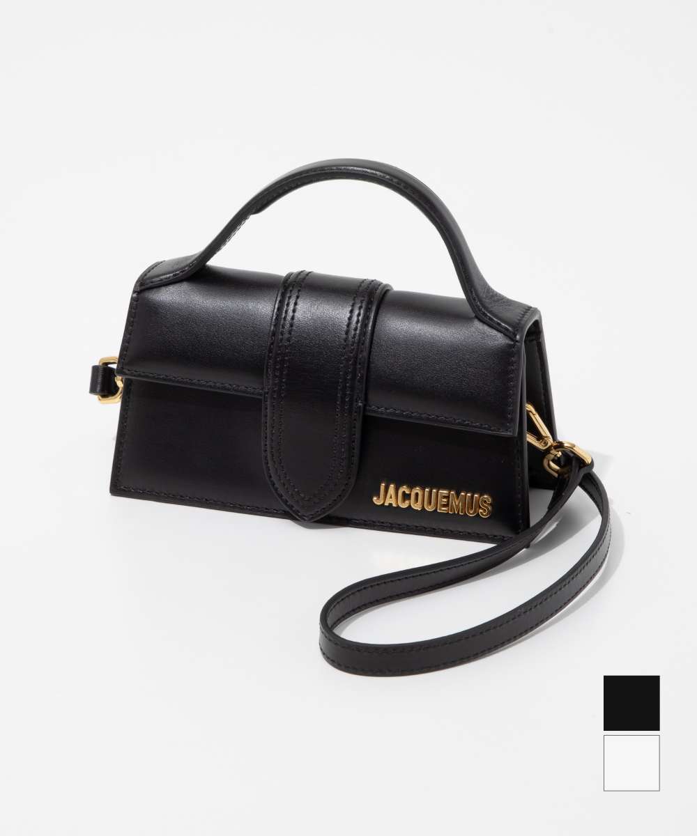 ジャックムス JACQUEMUS 21H213BA006-3000 ショルダーバッグ ル バンビーノ レディース バッグ ハンドバッグ レザー ロゴ トップハンドル 2way 旅行 お出かけ おしゃれ プレゼント ギフト 贈り物 シンプル 誕生日 記念 お祝い LE BAMBINO 鞄 ブラック ホワイト