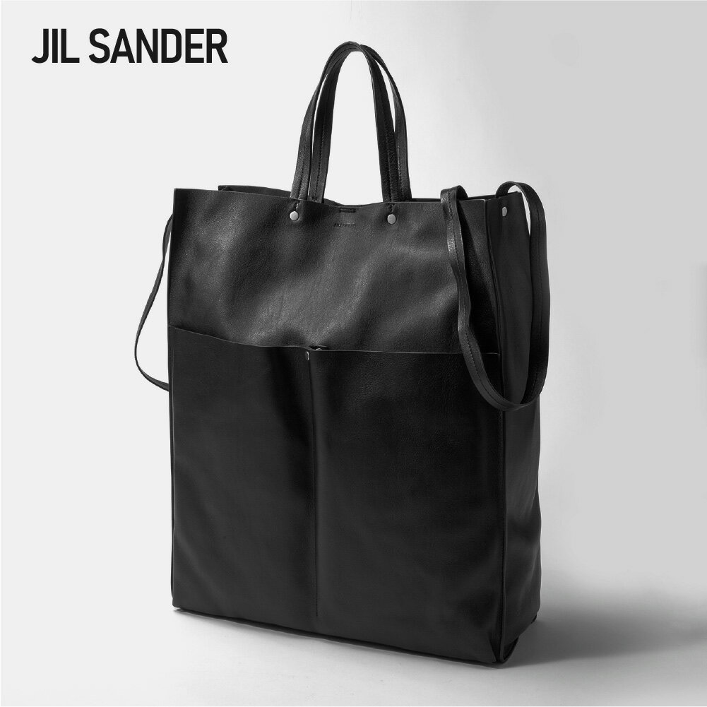 ジルサンダー JIL SANDER JSMT852201 MTB00035 トートバッグ メンズ バック 手提げバッグ ポケット トート シンプル プレゼント お祝い 記念 お出かけ ファッション ギフト 誕生日 エコバッグ ブラック