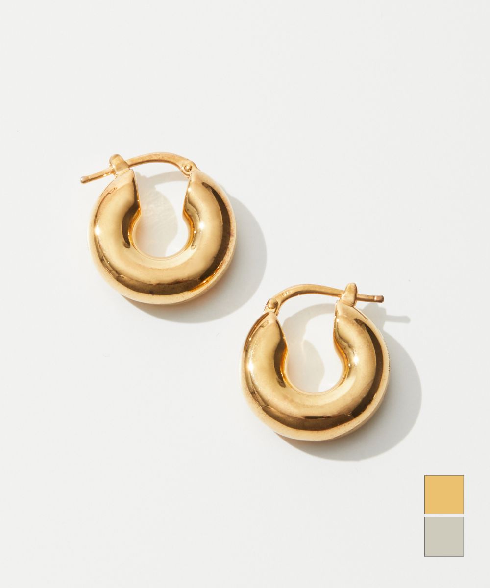Rakuten - ジルサンダー JIL SANDER J11VG0003 J12002 ピアス レディース アクセサリー フープピアス イヤリング シルバー925 silver925 ジュエリー カジュアル ギフト プレゼント ロゴ お祝い 記念 かわいい おしゃれ イアリング CLASSIC ROUND EARRINGS シルバー ゴールド