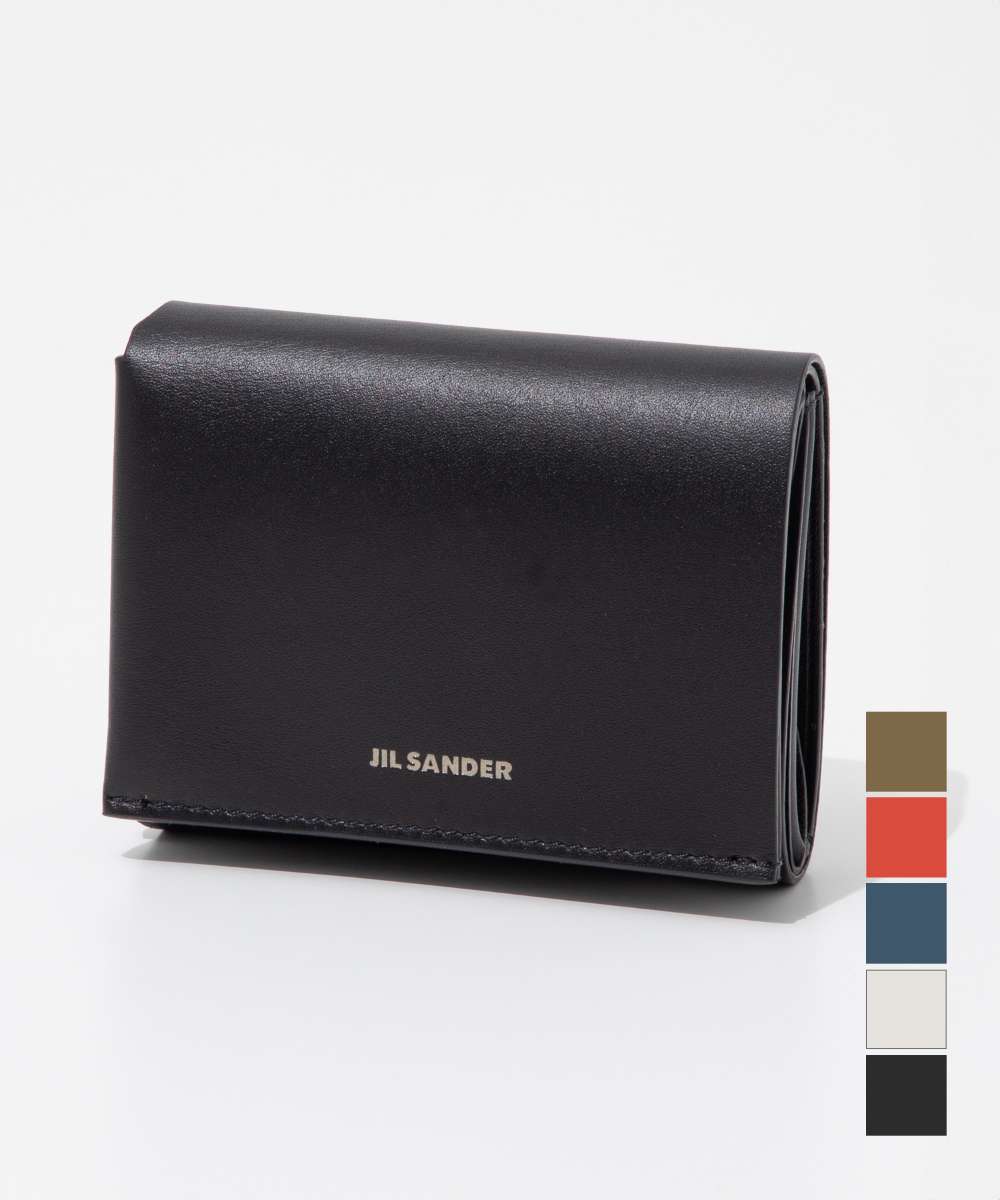 륵 JIL SANDER J25UI0005 P5995 ޤ ꥬ   ߥ˺ 쥶  ѥȥå ޤ ܳ  ץ쥼 ե ץ ǰ ˤ ORIGAMI WALLET ֥å