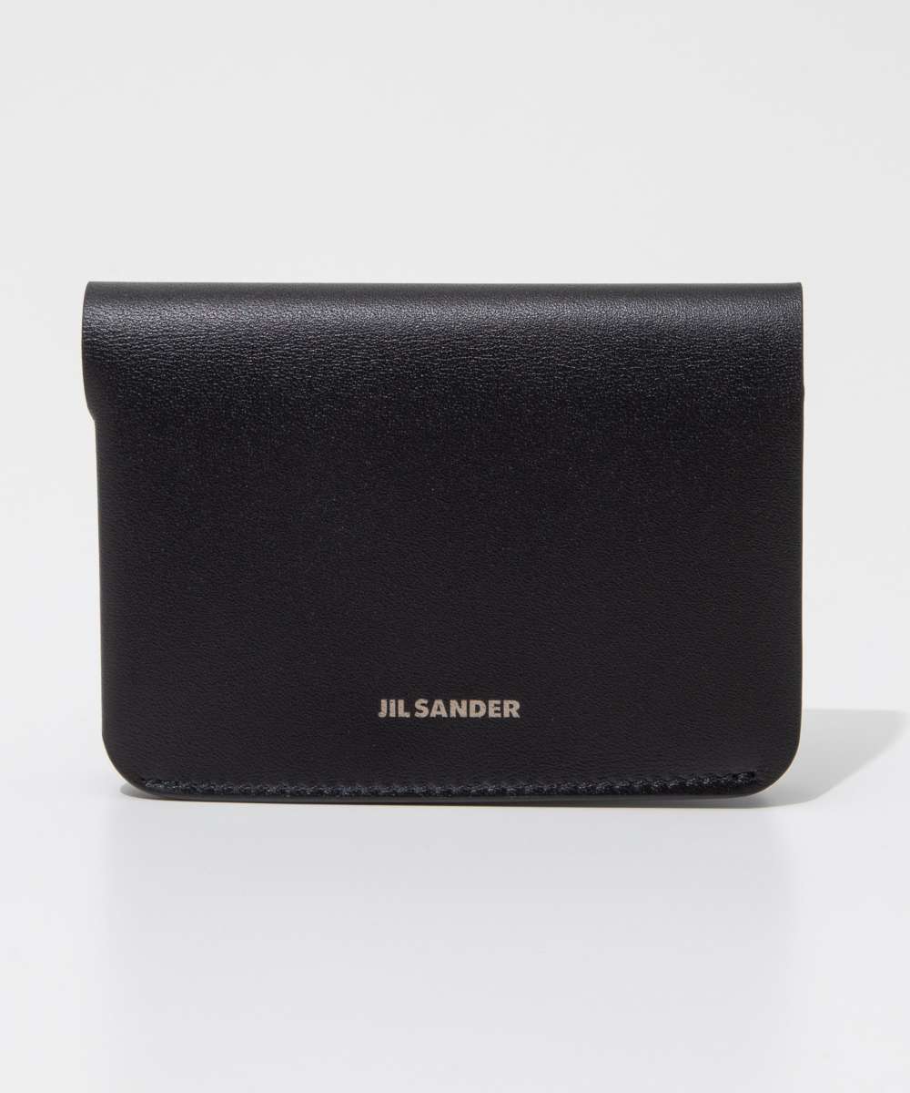 ジルサンダー JIL SANDER J25UI0008 P5459 カードケース メンズ ファッション ミニ財布 ビジネス ダブルカード シンプル 本革 カーフレザー プレゼント お祝い 記念 通勤 通学 黒 コンパクト ギフト DOUBLE CARD WALLET ブラック