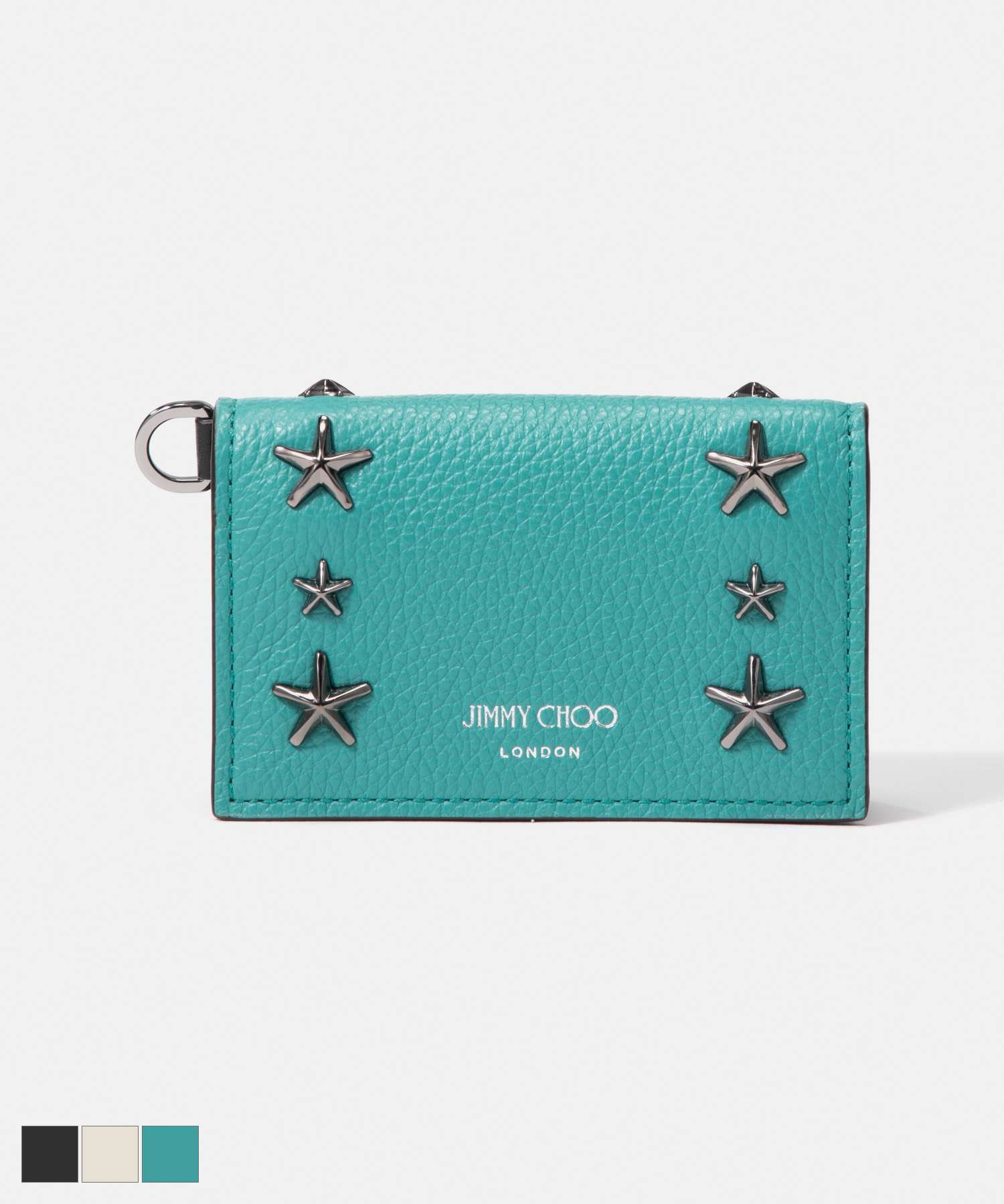 ジミーチュウ ジミーチュウ JIMMY CHOO CLIFFY UUF カードケース クリフィー メンズ レディース ファッション小物 ビジネス レザー 無地 シンプル スリム ロゴ 本革 カードポルダー 名刺入れ スタースタッズ プレゼント お祝い 記念 通勤 通学 コンパクト 全3色