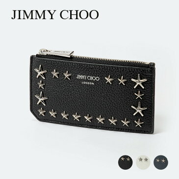 ジミーチュウ JIMMY CHOO CASEY UUF カードケース ケイシー ファッション小物 ビジネス 無地 スリム スタースタッズ コインケース フラグメントケース 小物 本革 プレゼント 通勤 通学 コンパクト ギフト 誕生日 全3色