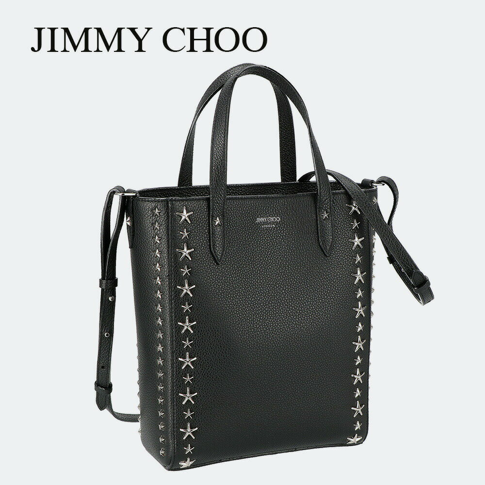 ジミーチュウ ポシェット レディース ジミーチュウ JIMMY CHOO PEGASI N/S UUF ショルダーバッグ ペガジ レディース バッグ トートバッグ 肩掛け レザー スタースタッズ NS 2WAY ロゴ カジュアル ポシェット ハンドバッグ お出かけ プレゼント お祝い 斜め掛け 誕生日 記念日 ブラック BK/SV