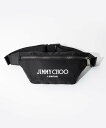 ジミーチュウ JIMMY CHOO FINSLEY DNH ボディバッグ フィンズリー メンズ バッグ ベルトバッグ ウエストポーチ カジュアル ロゴ ギフト プレゼント 誕生日 記念 アウトドア ブラック×ラテ×ガンメタル(4)