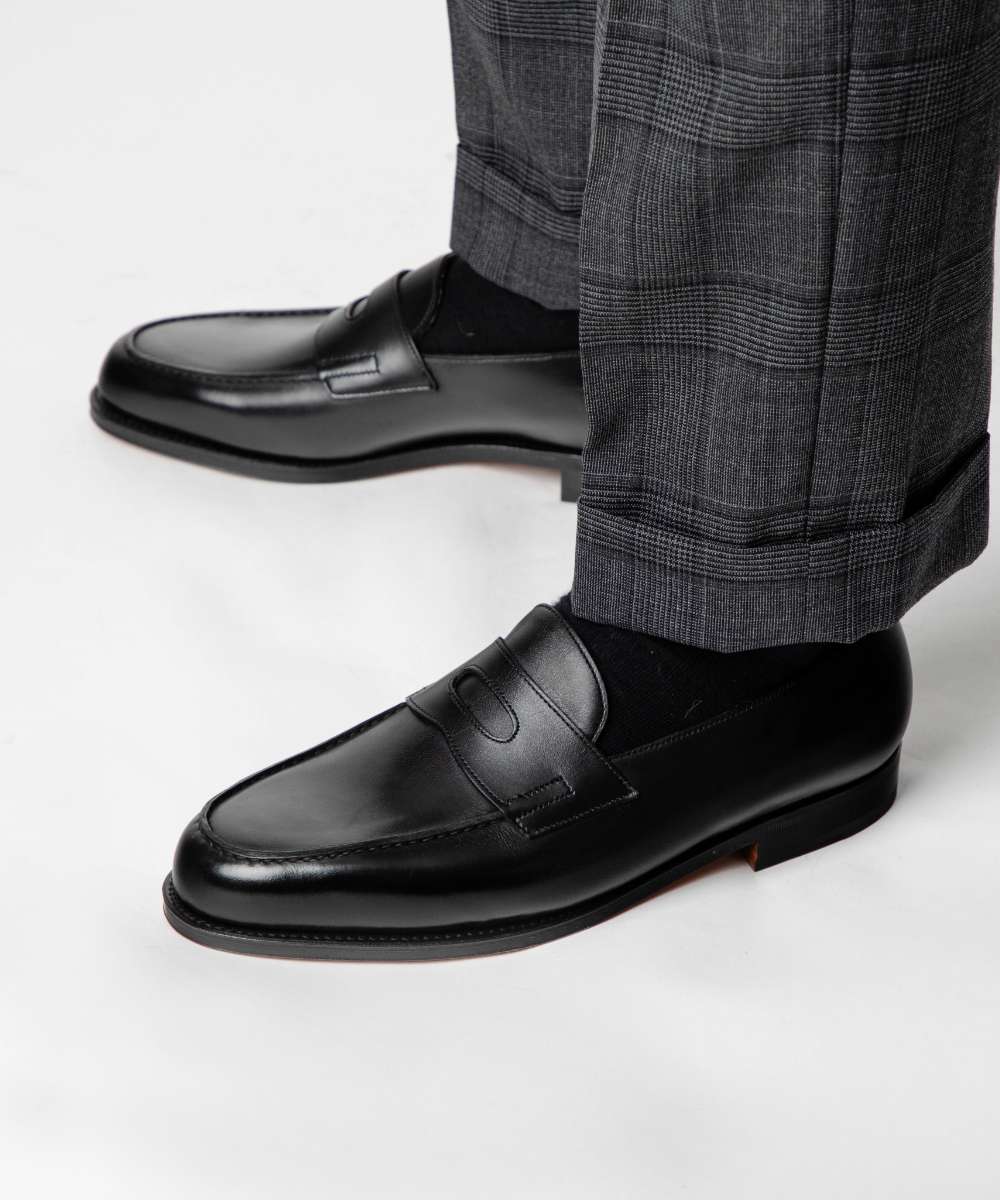 ジョン・ロブ ビジネスシューズ メンズ ジョンロブ JOHN LOBB 309031L ビジネスシューズ LOPEZ CALF M/W SS メンズ シューズ ロペス ローファー レザー ドレスシューズ ビジネス 革靴 LOPEZ LOAFER SINGLE LEATHER SOLE LAST 4395 ブラック 25.0～27.5cm