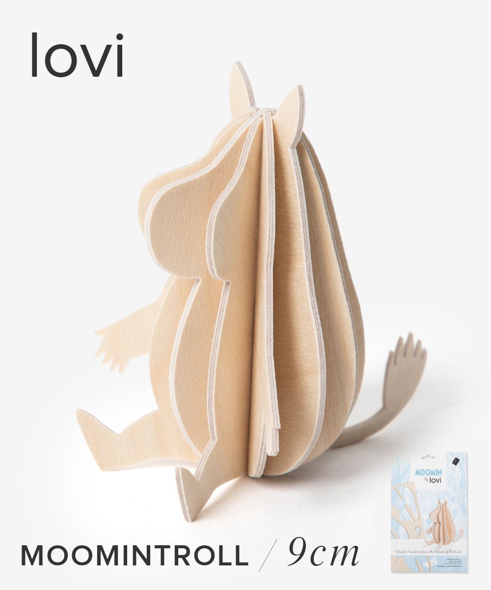 Rakuten - ロヴィ Lovi MOOMIN BY LOVI Moomin 9cm ムーミン クリスマス オーナメントカード グリーティングカード 北欧 組み立て 置物 雑貨 インテリア