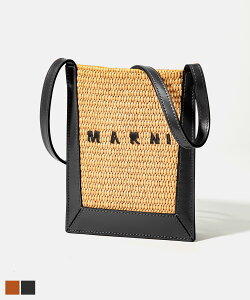 マルニ MARNI TEMO0019Q0 P3860 ショルダーバッグ ミニバッグ フォンケース スマホショルダー スマホポーチ スマートフォンケース スマートフォンバッグ 薄型 ポシェット ポーチ レザー プレゼント ギフト ブラック Z1V62