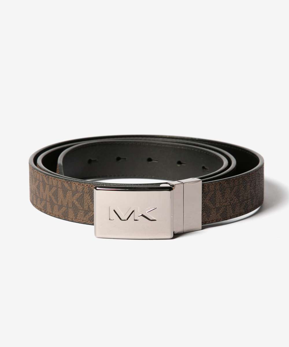 マイケルコース MICHAEL KORS Reversible Logo Belt Box Set ロゴ x ソリッド リバーシブル ベルト 31MM 36H3LBLY7B BRBK ベルト メンズ ファッション小物 ブラウン/ブラック