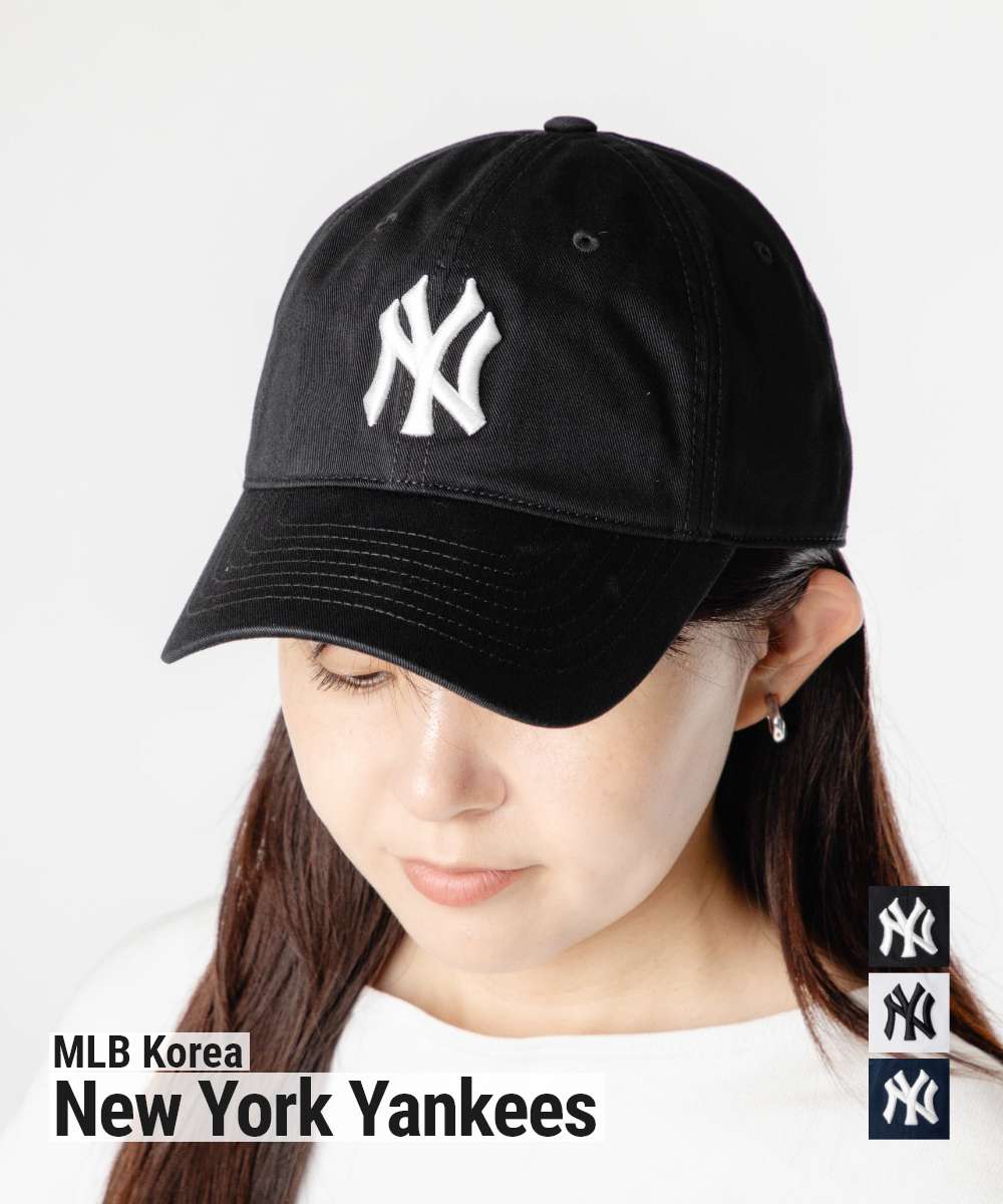 エムエルビーコリア MLB Korea Ace Unstructured Ballcap エース アンストラクチャード ボールキャップ 3ACP6601N キャップ ベースボールキャップ ユニセックス 帽子 ニューヨーク ヤンキース New York Yankees