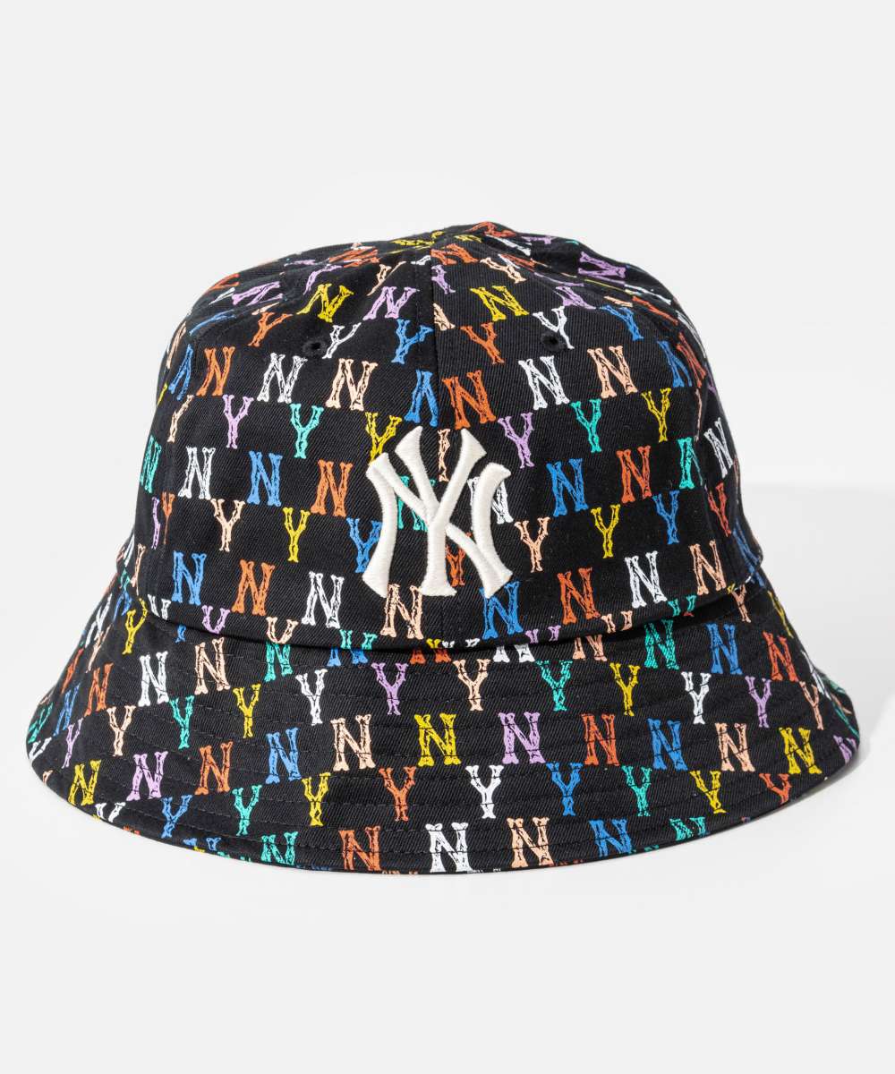 エムエルビーコリア MLB Korea Monogram Rainbow Dome モノグラム レインボー ドーム NEW YORK YANKEES ニューヨークヤンキース 32CPH4111 バケットハット ユニセックス 帽子
