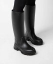 メゾン マルジェラ MAISON MARGIELA S58WW0159 P5410 ブーツ TABI RAIN BOOT レディース シューズ 足袋 レインブーツ タビ ロングブーツ 丈 アウトドア シンプル 長靴 おしゃれ T8008 ブラックレイヴン 21.0~24.5cm相当(36~39)