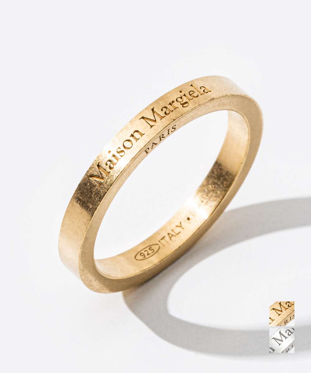 メゾン マルジェラ 指輪 レディース メゾン マルジェラ MAISON MARGIELA SM1UQ0080 SV0158 リング RING メンズ レディース アクセサリー ロゴ スモール 指輪 ジュエリー ギフト プレゼント シルバー925 silver925 お祝い 記念 おしゃれ シルバー 9～27号