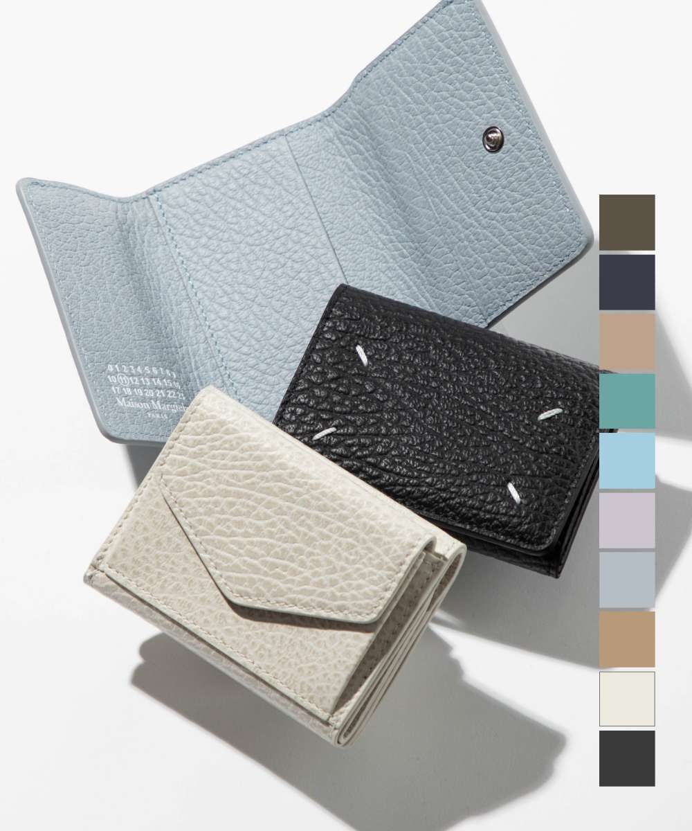 メゾン マルジェラ MAISON MARGIELA S36UI0416 P4455 三つ折り財布 レディース 財布 本革 ミニ財布 レザー 小銭入れ コンパクトウォレット シンプル 小物 プレゼント お祝い 記念 コンパクト財布 T8013 ブラック 全10色のサムネイル
