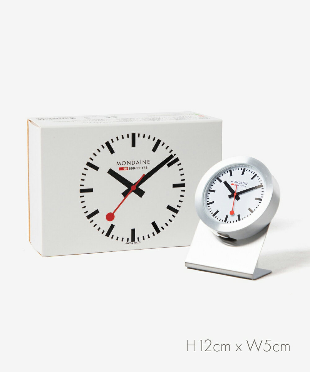 モンディーン MONDAINE MON SBB MAGNET CLOCK WHT DIAL マグネット クロック A660.30318.81SBB 置き時計 ユニセックス 時計 シルバー