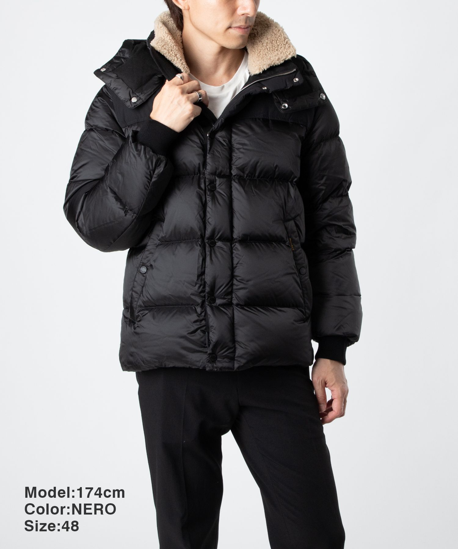 ムーレー MOORER Bomber jacket ボンバージャケット JAKE-SHK ジェイク MOUBO100161 TEPA206 ダウンジャケット メンズ アウター